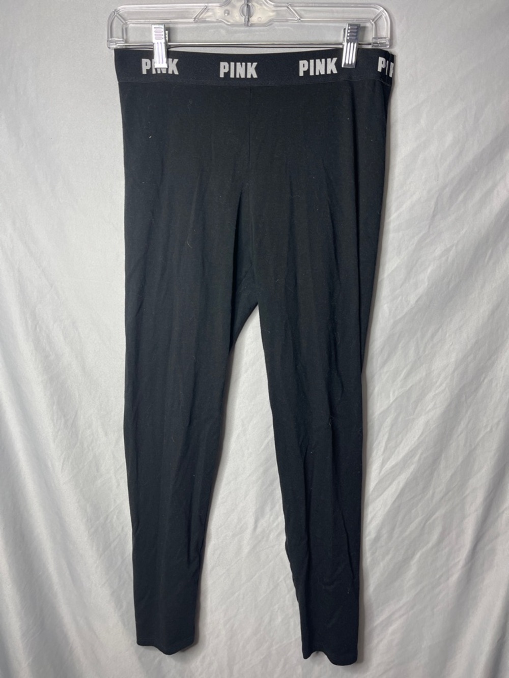 PINK Victoria's Secret Black Leggings with Branded Waistband